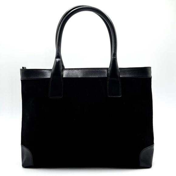 Authentic Gucci GG Vintage Ophidia Sherry Line Tote Bag Suede Black Purse - Picture 3 of 9